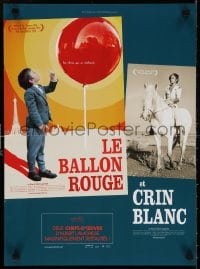 6f570 RED BALLOON/WHITE MANE French 16x22 2007 two children's classics by Albert Lamorisse!