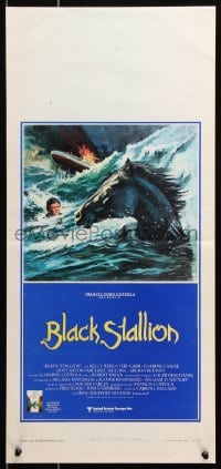 6f873 BLACK STALLION Italian locandina 1979 Kelly Reno, Teri Garr, Carroll Ballard, horse artwork!