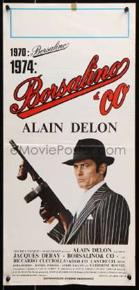 6f874 BORSALINO & CO. Italian locandina 1974 Jacques Deray, cool image of gangster Alain Delon!