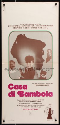 6f889 DOLL'S HOUSE Italian locandina 1973 Jane Fonda, Edward Fox, directed by Joseph Losey!