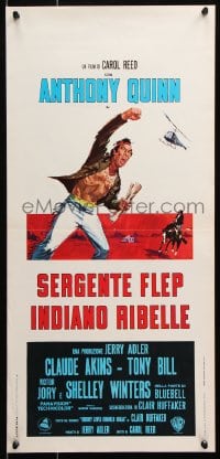 6f893 FLAP Italian locandina 1970 Native American Anthony Quinn, you have been warned!