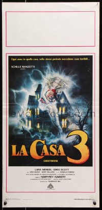 6f899 GHOSTHOUSE Italian locandina 1988 Umberto Lenzi's La casa 3, wild different Enzo Sciotti horror art!