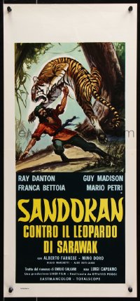 6f925 SANDOKAN AGAINST THE LEOPARD OF SARAWAK Italian locandina R1970s Return of Sandokan!
