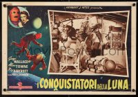 6f995 RADAR MEN FROM THE MOON Italian 13x19 pbusta 1953 cool wacky sci-fi, Commando Cody serial!