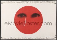 6f410 EMPIRE OF THE SUN Polish 26x37 1989 Stephen Spielberg, 1st Christian Bale, Pagowski art!