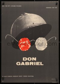 6f457 DON GABRIEL Polish 22x31 1966 Petelski & Petelski, WWII, helmet and glasses by Lipinski!