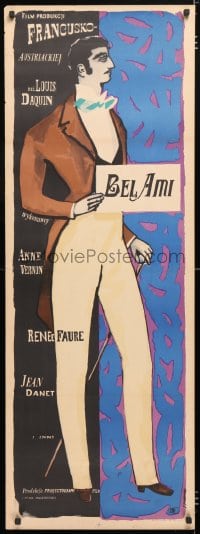 6f487 BEL AMI Polish 17x47 1956 Louis Daquin's Austrian romance by Guy de Maupassant!