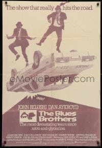 6f004 BLUES BROTHERS 27x40 foreign poster 1980 John Belushi & Dan Aykroyd, completely different!