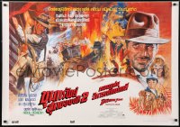 6f029 INDIANA JONES & THE TEMPLE OF DOOM Thai poster 1984 action art of Harrison Ford, Kwow!