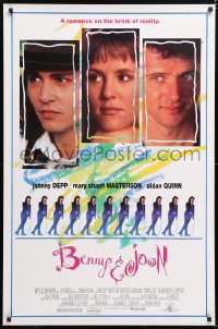 6g618 BENNY & JOON 1sh 1993 Johnny Depp, Mary Stuart Masterson, Quinn, romance on the brink!