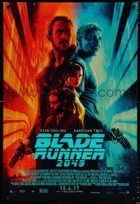 6g621 BLADE RUNNER 2049 advance DS 1sh 2017 great montage image with Harrison Ford & Ryan Gosling!