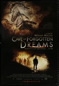 6g634 CAVE OF FORGOTTEN DREAMS 1sh 2010 Werner Herzog directed, Chauvet Cave drawings!