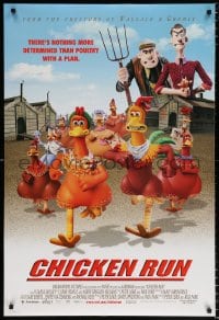 6g636 CHICKEN RUN DS 1sh 2000 Peter Lord & Nick Park claymation, poultry with a plan!