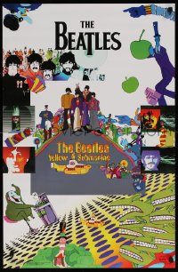 6g333 YELLOW SUBMARINE 23x35 commercial poster 2002 psychedelic art of The Beatles!