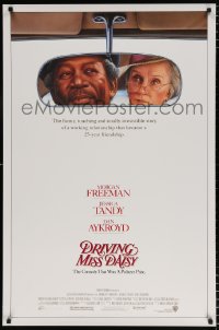 6g671 DRIVING MISS DAISY 1sh 1989 art of Morgan Freeman & Jessica Tandy, Bruce Beresford directed!