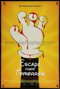 6g677 ESCAPE FROM TOMORROW 1sh 2013 bad things happen everywhere, bloody mouse hand!
