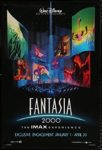 6g682 FANTASIA 2000 IMAX advance DS 1sh 1999 Walt Disney cartoon set to classical music!