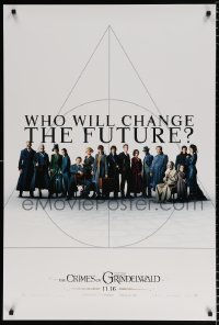 6g683 FANTASTIC BEASTS: THE CRIMES OF GRINDELWALD int'l teaser DS 1sh 2018 who will change the future?