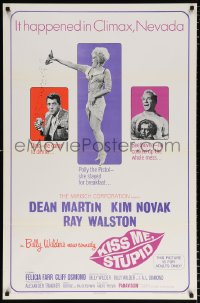 6g757 KISS ME, STUPID 1sh 1965 directed by Billy Wilder, Kim Novak, Dean Martin, Ray Walston!