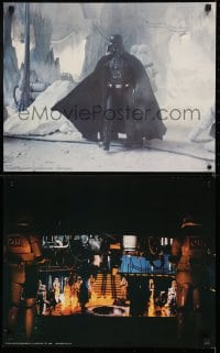 6g008 EMPIRE STRIKES BACK 3 color 16x20 stills 1980 cool images of Darth Vader, Luke & Hoth battle!