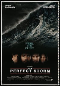 6g561 PERFECT STORM printer's test int'l 1sh 2000 Petersen, cast images w/George Clooney & Wahlberg!