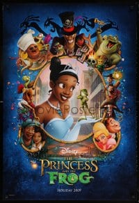 6g857 PRINCESS & THE FROG advance DS 1sh 2009 art of bayou characters on blue background!