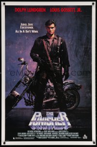 6g273 PUNISHER 27x41 video poster 1989 cool image of Dolph Lundgren in the title role!
