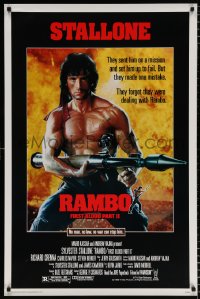 6g864 RAMBO FIRST BLOOD PART II 1sh 1985 no law, no war can stop Sylvester Stallone!