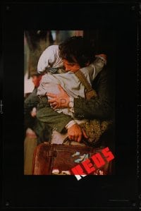 6g872 REDS 1sh 1981 image of star/director Warren Beatty as John Reed & Diane Keaton in Russia!