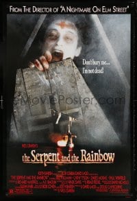 6g888 SERPENT & THE RAINBOW 1sh 1988 directed by Wes Craven, don't bury me, I'm not dead!