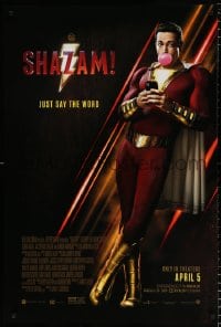 6g893 SHAZAM advance DS 1sh 2019 full-length Zachary Levi in the title role, just say the word!