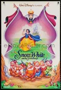 6g901 SNOW WHITE & THE SEVEN DWARFS DS 1sh R1993 Disney animated cartoon fantasy classic!