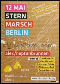 6g334 12 MAI STERN MARSCH BERLIN 17x24 German special poster 2000s global change now!