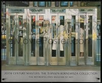 6g200 20TH CENTURY MASTERS 30x37 museum/art exhibition 1987 Telephone Booths by Richard Estes!