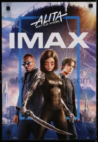 6g250 ALITA: BATTLE ANGEL IMAX mini poster 2019 image of the CGI character with sword & cast!