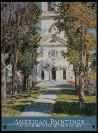 6g202 AMERICAN PAINTINGS 26x36 museum/art exhibition 1993 Church at Gloucester by Childe Hassam!