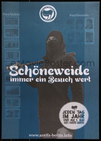 6g352 ANTIFASCHISTISCHE AKTION Schoneweide style 17x24 German special poster 2000s Antifa network!