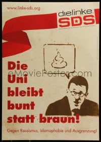 6g375 DIE LINKE poo style 17x24 German special poster 2000s democratic socialist party promo!