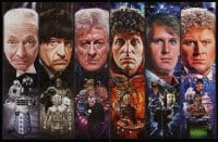 6g377 DOCTOR WHO 2-sided 22x35 special poster 2016 great images of the Doctor from over the decades!