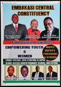 6g388 EMBAKASI CENTRAL CONSTITUENCY 13x18 Kenyan special poster 2014 images of the guest speakers!