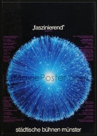 6g175 FASZINIEREND 14x19 German stage poster 1976 art by Gunter Schmidt & Peter Leifeld!