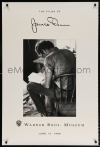 6g216 FILMS OF JAMES DEAN 27x40 museum/art exhibition 1996 Warner Bros, great actor w/back turned!