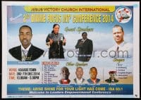 6g427 JESUS VICTORY CHURCH INTERNATIONAL 13x18 Kenyan special poster 2014 images of the guest speakers!
