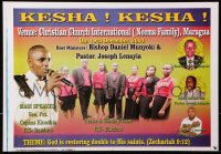 6g429 KESHA 13x18 Kenyan special poster 2014 images of the pastor and host ministers!