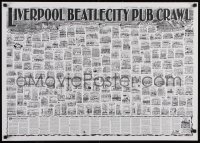 6g437 LIVERPOOL BEATLECITY PUB CRAWL signed 23x33 English special poster 2003 by artist Bernie Carroll!