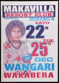 6g444 MAKAVILLA 12x17 Kenyan special poster 2010 great image of Wangari Wakabera!
