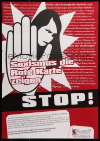 6g489 SEXISMUS DIE ROTE KARTE ZEIGEN 17x23 German special poster 2000s Sexism Show the Red Card!