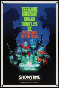 6g010 TEENAGE MUTANT NINJA TURTLES II tv poster 1991 Secret of the Ooze, great images!