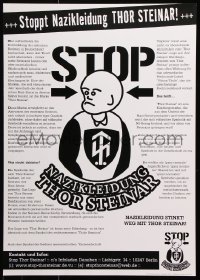 6g505 THOR STEINAR 17x24 German special poster 2000s stop the neo-Nazi clothes line!