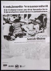 6g244 UMKAMPFTE VERGANGENHEIT 17x24 German museum/art exhibition 2000s Spanish Civil War!